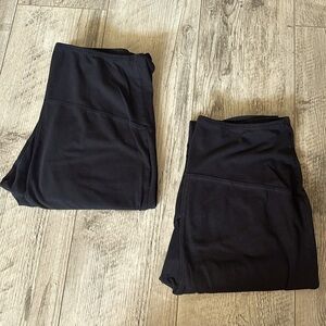 Two Large Yoga Maternity Pants Isabel Maternity with belly band